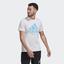 Adidas Mens Aeroready Graphic Tee - White - thumbnail image 1