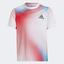 Adidas Boys Melbourne Club Tennis T-Shirt - White/Vivid Red - thumbnail image 1