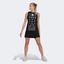 Adidas Womens Paris Wow Dress - Black/White - thumbnail image 1