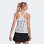 Adidas Womens Paris Y-Tank - White/Black - thumbnail image 1