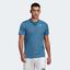 Adidas Mens Club 3 Stripe T-Shirt -  Altered Blue/Sky Rush - thumbnail image 1