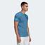 Adidas Mens Club 3 Stripe T-Shirt -  Altered Blue/Sky Rush - thumbnail image 3