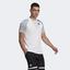 Adidas Mens Club T-Shirt - White/Halo Silver - thumbnail image 3