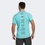 Adidas Mens Freelift Paris Polo - Pulse Aqua - thumbnail image 3