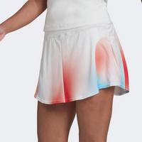 Adidas Womens Melbourne Printed Tennis Skirt - White/Vivid Red