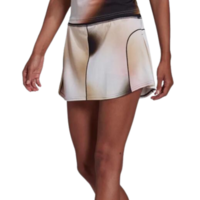 Adidas Womens Melbourne Printed Tennis Skirt - White/Wonder Mauve