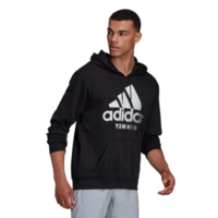 Adidas Mens Graphic Tennis Hoodie - Black