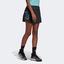 Adidas Womens Paris Tennis Skirt - Carbon/Pulse Aqua - thumbnail image 4
