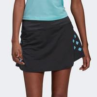 Adidas Womens Paris Tennis Skirt - Carbon/Pulse Aqua