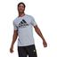 Adidas Mens Logo Graphic Tee - Grey - thumbnail image 1