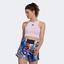 Adidas Womens US Series Crop Top - Clear Pink - thumbnail image 1