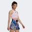 Adidas Womens US Series Crop Top - Clear Pink - thumbnail image 4