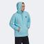 Adidas Mens Clubhouse Hoodie - Bliss Blue - thumbnail image 3