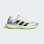 Adidas Mens Forcebounce 2.0 Indoor Court Shoes - Cloud White/Lucid Lemon - thumbnail image 1