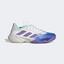 Adidas Womens Barricade Tennis Shoes - Lucid Blue/Violet Fusion - thumbnail image 1