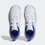 Adidas Kids Court Flash Tennis Shoes - Cloud White/Pulse Mint - thumbnail image 5