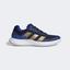 Adidas Mens Forcebounce 2.0 Indoor Court Shoes - Matte Gold/Lucid Blue - thumbnail image 1