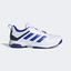 Adidas Mens Ligra 7 Indoor Court Shoes - Cloud White/Lucid Blue  - thumbnail image 1