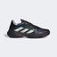 Adidas Mens Barricade Tennis Shoes - Core Black/Blue Dawn - thumbnail image 1