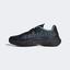 Adidas Mens Barricade Tennis Shoes - Core Black/Blue Dawn - thumbnail image 4