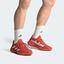 Adidas Mens Barricade Clay Tennis Shoes - Preloved Red/Cloud White - thumbnail image 2