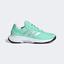 Adidas Womens GameCourt 2.0 Tennis Shoes - Pulse Mint/Silver Metallic - thumbnail image 1
