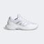 Adidas Womens GameCourt 2.0 Tennis Shoes - Cloud White/Silver Metallic