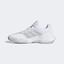 Adidas Womens GameCourt 2.0 Tennis Shoes - Cloud White/Silver Metallic