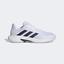 Adidas Mens Courtjam Control Carpet Tennis Shoes - Cloud White/Team Navy - thumbnail image 1