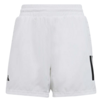 Adidas Boys Club 3-Stripe Tennis Shorts - White