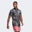 Adidas Mens Club Graphic Polo - Grey Five/Black