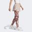 Adidas Womens Tennis Paris Two-in-One Leggings - Wonder Taupe/Pink Strata - thumbnail image 2