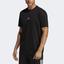 Adidas Mens Spring Court Tee - Black/Lucid Fuchsia - thumbnail image 2
