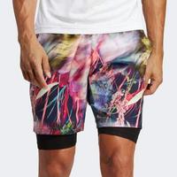 Adidas Mens Melbourne Ergo Graphic Tennis Shorts - Multicoloured