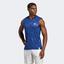 Adidas Mens Melbourne Sleeveless Tee - Victory Blue - thumbnail image 1