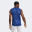 Adidas Mens Melbourne Sleeveless Tee - Victory Blue - thumbnail image 3