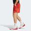 Adidas Mens Paris Ergo Tennis Shorts - Red - thumbnail image 2