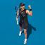 Adidas Womens Melbourne Tennis Dress - Black/Multicoloured - thumbnail image 6