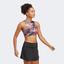 Adidas Womens Tennis Crop Top - Multicolour - thumbnail image 2