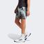 Adidas Mens Printed Pro Tennis Shorts - Black/Semi Flash Aqua - thumbnail image 2