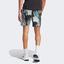 Adidas Mens Printed Pro Tennis Shorts - Black/Semi Flash Aqua - thumbnail image 3