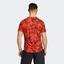 Adidas Mens Paris Freelift Tee - Preloved Red - thumbnail image 3