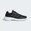 Adidas Womens GameCourt 2.0 Tennis Shoes - Core Black/Silver Metallic - thumbnail image 1