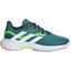 Adidas Womens CourtJam Control Clay Tennis Shoes - Green - thumbnail image 3