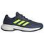 Adidas Mens Gamecourt 2.0 Tennis Shoes - Navy/Lucid Lemon - thumbnail image 1