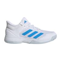 Adidas Kids Adizero Ubersonic 4 Tennis Shoes - Cloud White/Blue Burst