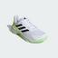 Adidas Mens Courtjam Control 3 Tennis Shoes - Cloud White/Lucid Lemon - thumbnail image 4
