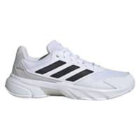 Adidas Mens Courtjam Control 3 Tennis Shoes - Cloud White/Core Black