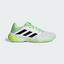 Adidas Mens Barricade 13 Tennis Shoes - Cloud White/Semi Green Spark - thumbnail image 1