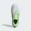 Adidas Mens Barricade 13 Tennis Shoes - Cloud White/Semi Green Spark - thumbnail image 2